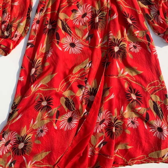 EQUIPMENT Andrese Floral Silk Wrap Dress | 8 | NEW - Picture 12 of 16